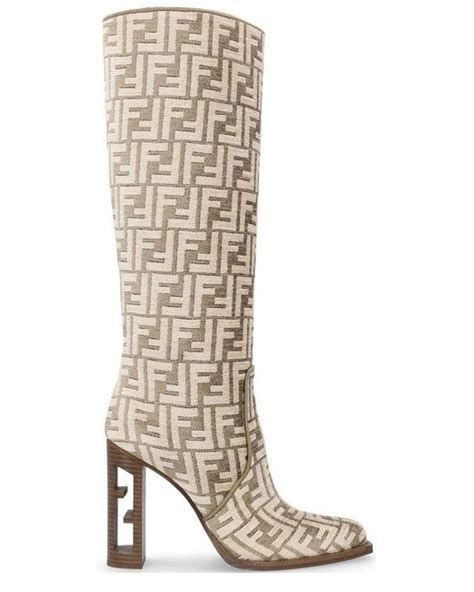 fendi high heel boots|Fendi platform knee high boots.